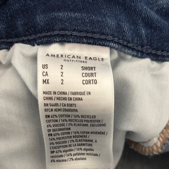 American Eagle Outfitters Women's Skinny Jeans - Dark Blue - Picture 2 of 4